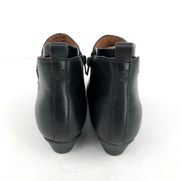 Cobb Hill Womens Larsa Ankle Bootie US 8 Wide EU 38.5 Black Leather NIB - Picture 9 of 12